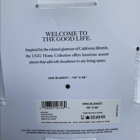 UGG King Blanket - Picture 2 of 2